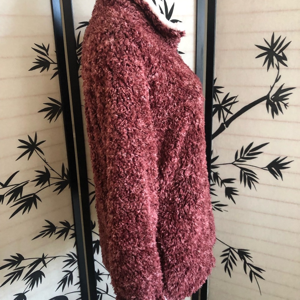 HOT DEAL! Weatherproof Vintage Long Sleeve Fleece Pullover Size L Rustic Red - Picture 4 of 11